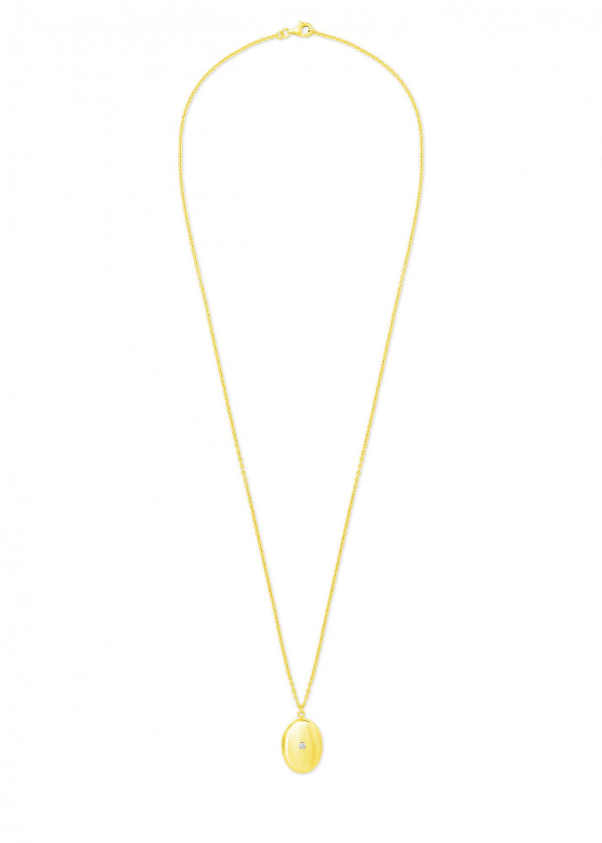 Diamond Locket Necklace (Personalize)