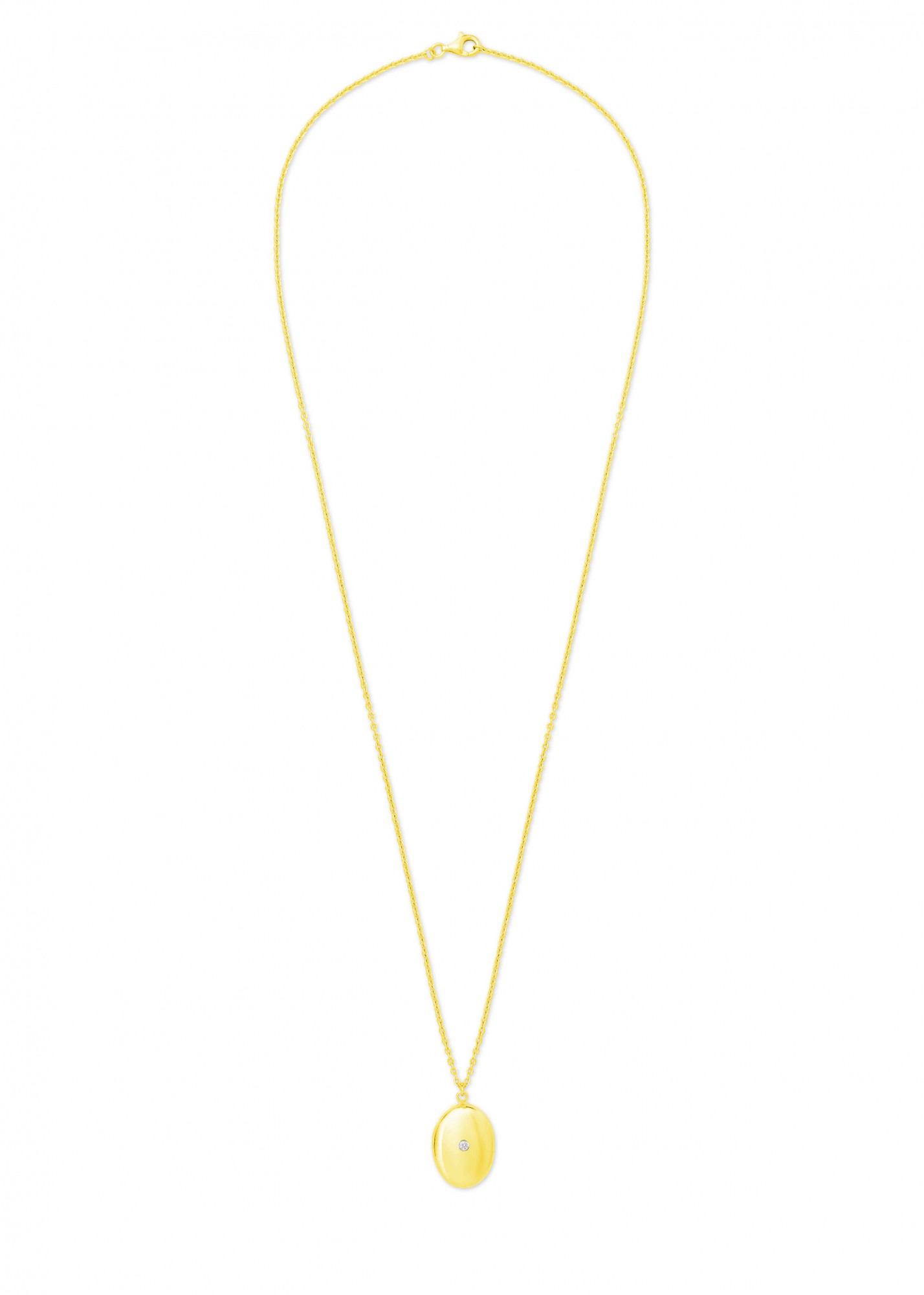 Diamond Locket Necklace (Personalize)