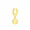 Circle Charm Hoops