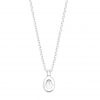 Ying Pendant Necklace, White Sapphire