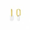 Two-Tone Baby ID Hoops (Gold Hoops)