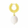 Chunky Cycle Pearl Hoops