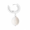 Chunky Cycle Pearl Hoops