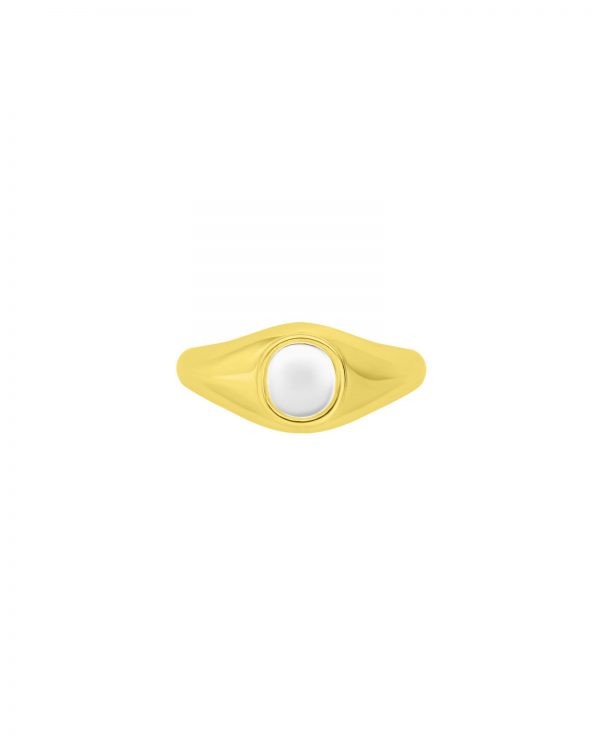 Two-Tone Nate Signet Ring (Gold Ring)