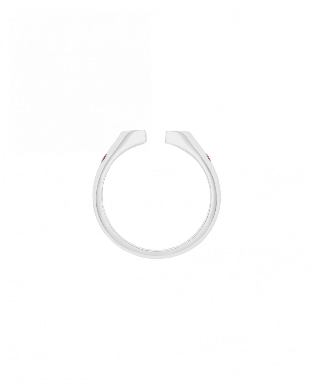 Stoned Anti Signet Ring