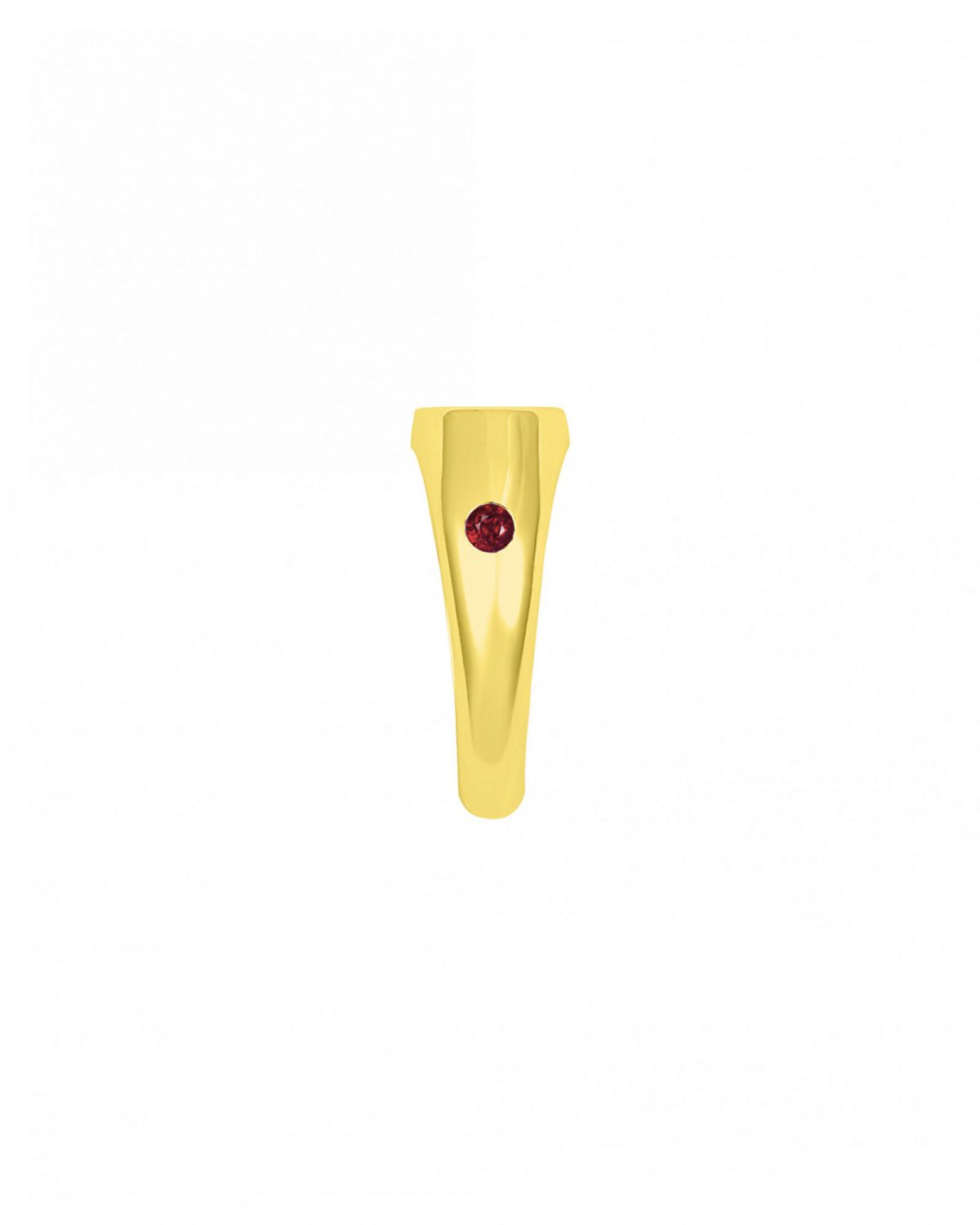 Stoned Anti Signet Ring