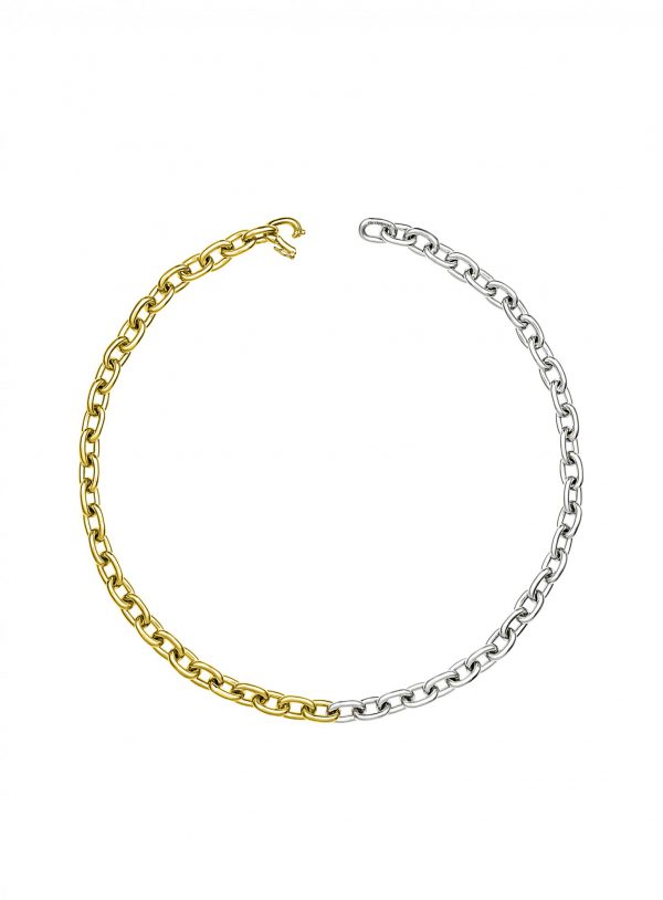 Two-Tone Seamless Link Necklace
