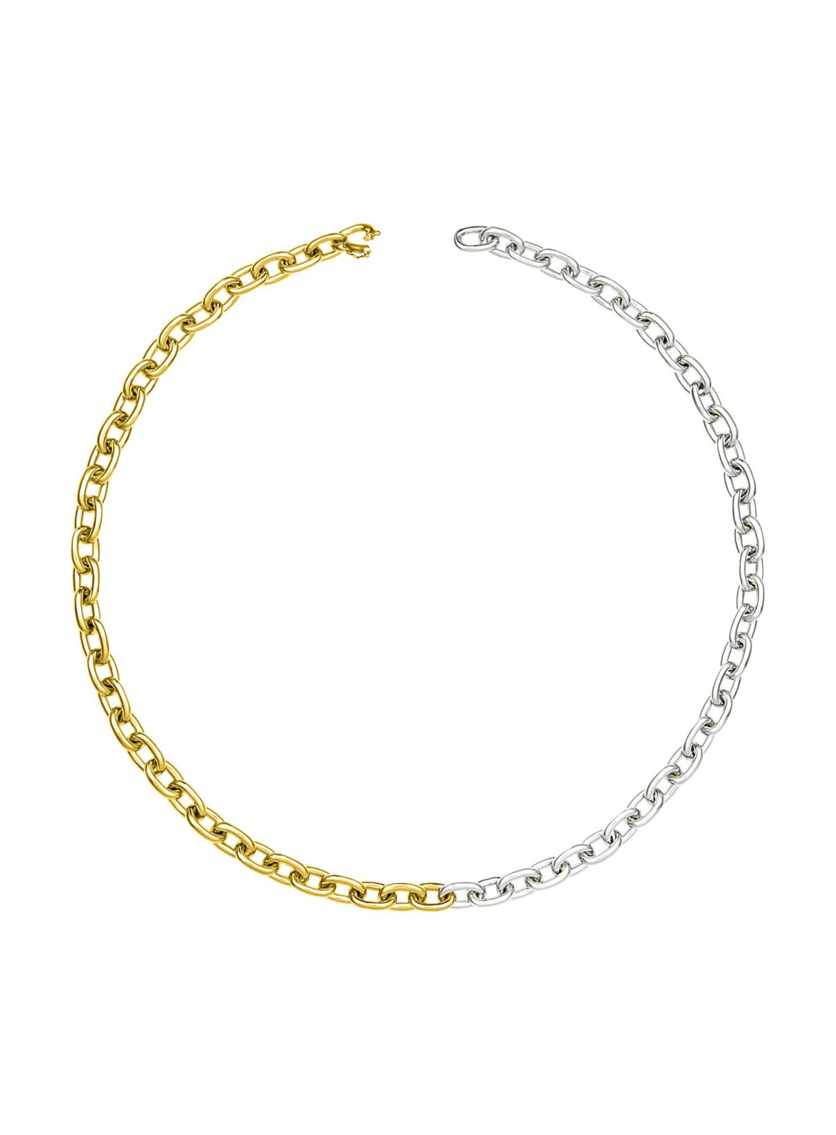 Two-Tone Seamless Link Necklace