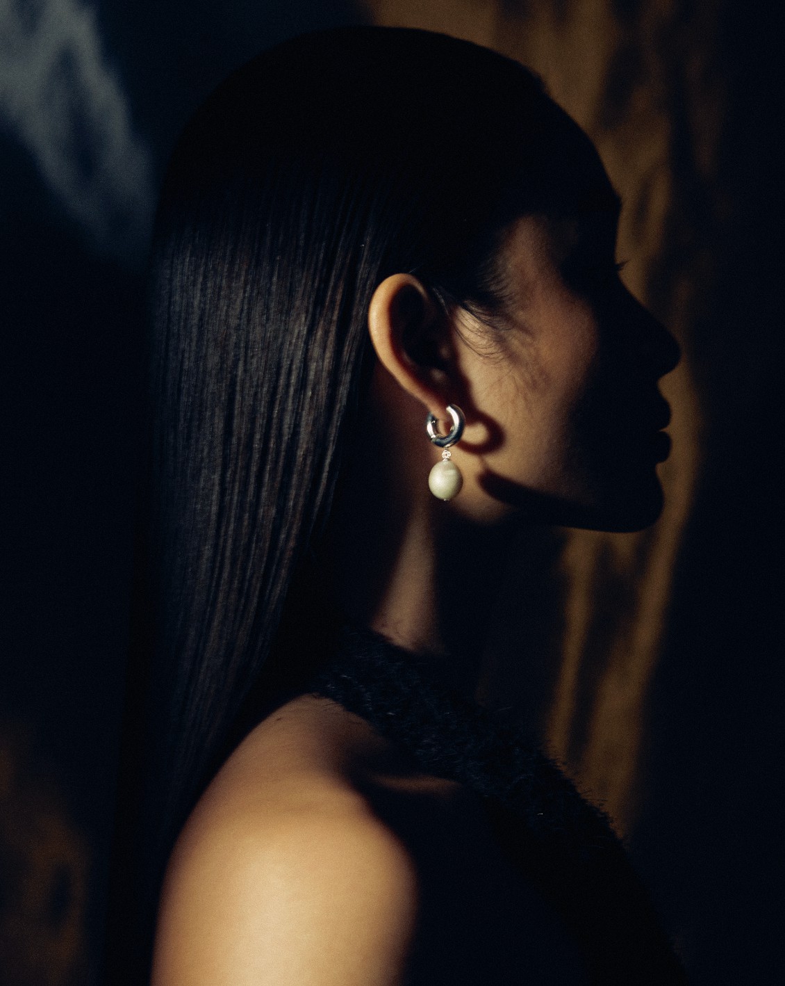 Chunky Cycle Pearl Hoops