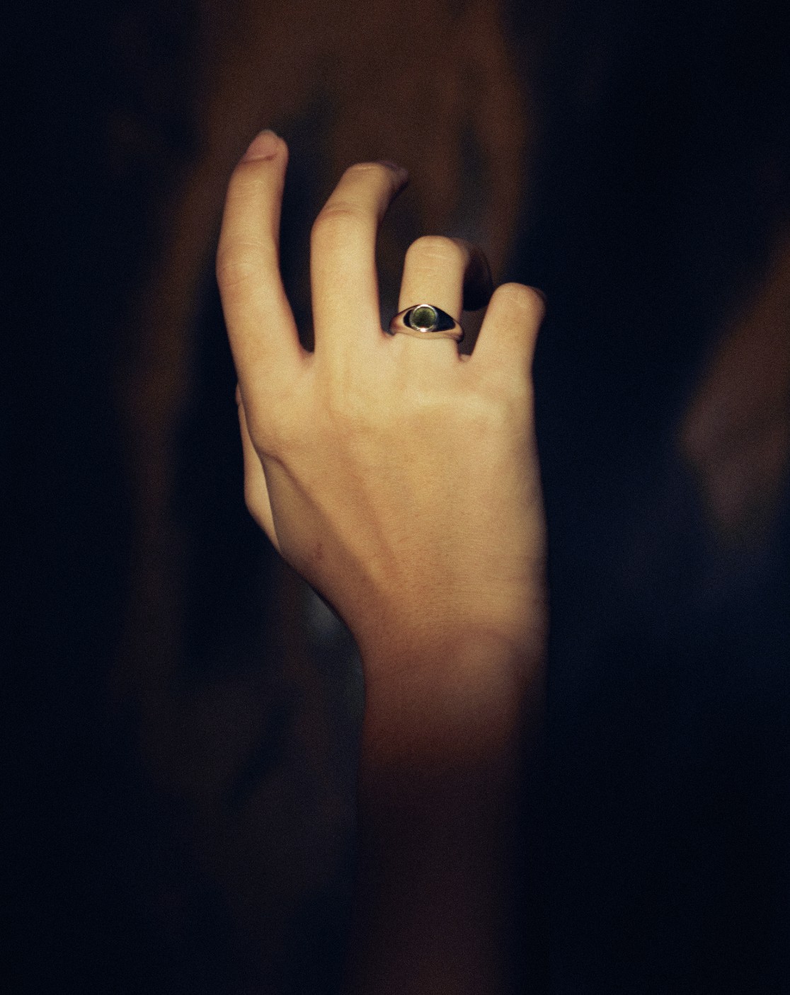 Two-Tone Nate Signet Ring (Silver Ring)