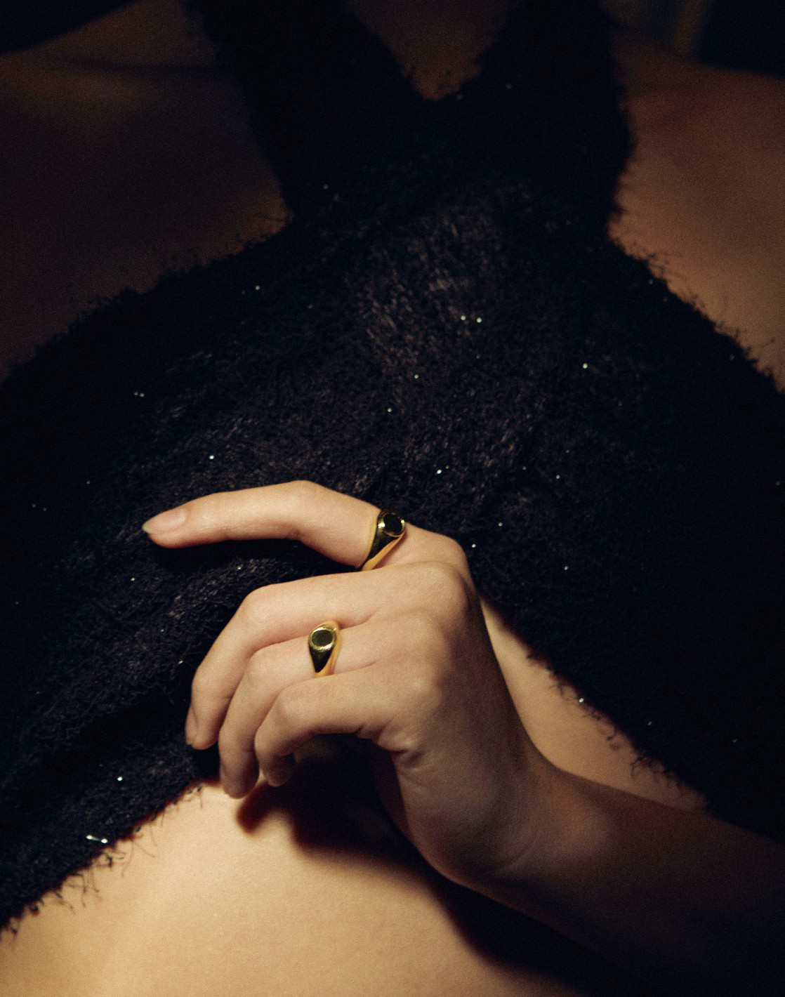 Two-Tone Nate Signet Ring (Silver Ring)
