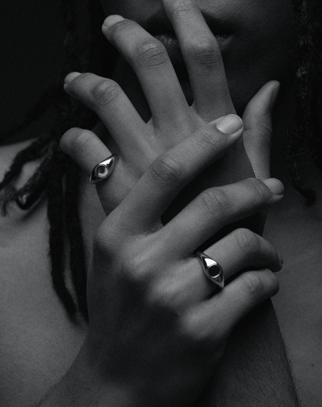 Two-Tone Nate Signet Ring (Silver Ring)