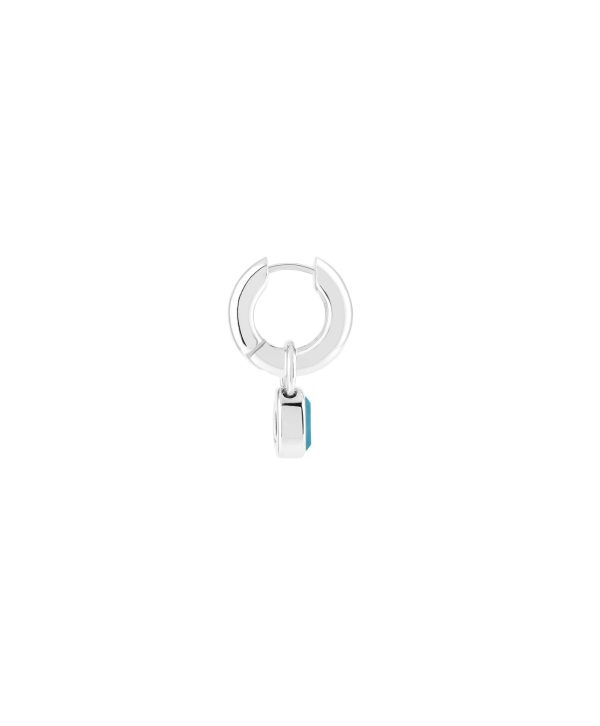 Ying Charm Hoops, London Blue Topaz