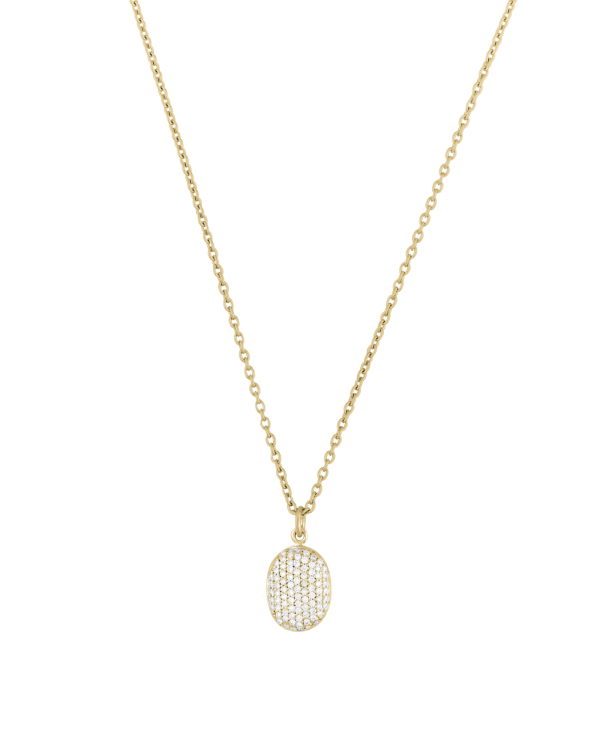 Pavé Baby Locket Necklace, Diamond