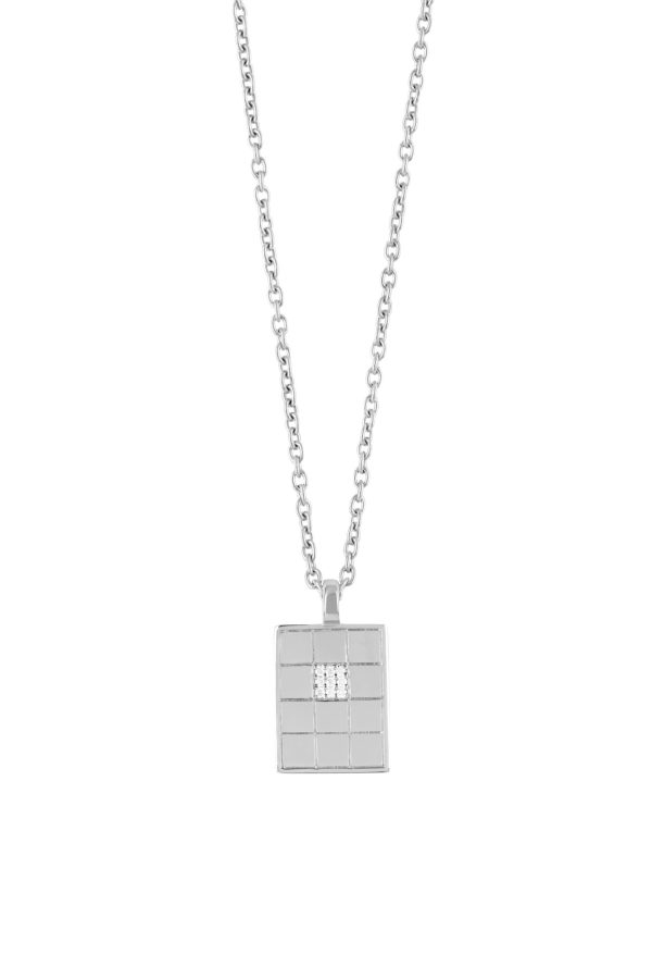 Pavé Chata ID Necklace, Diamond