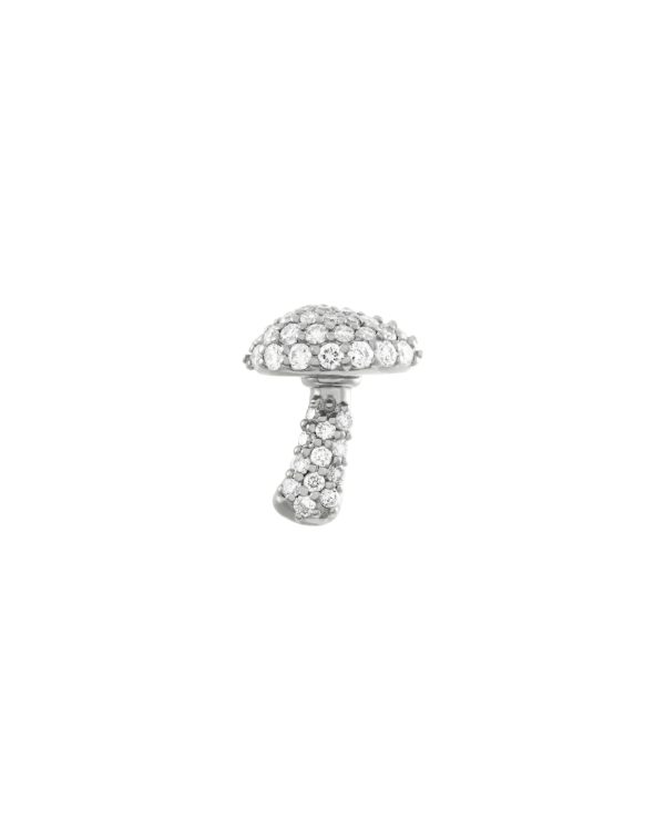 Pavé Tiny Shroom Stud, Diamond