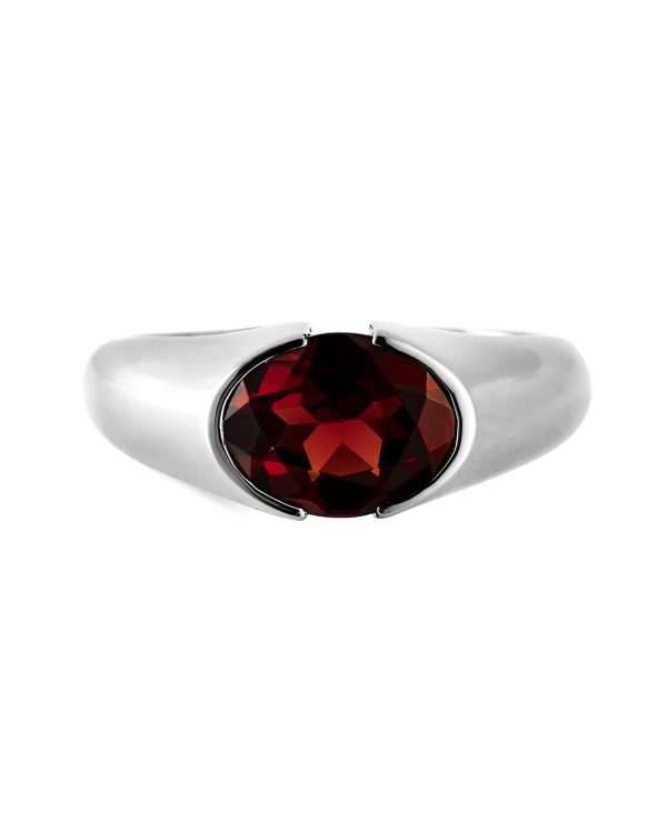 Nainate Ring, Red Garnet