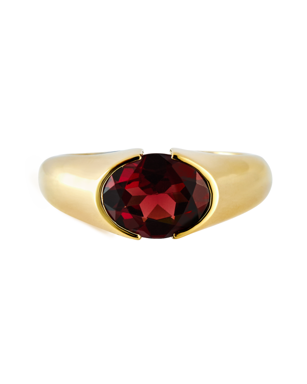Nainate Ring, Red Garnet