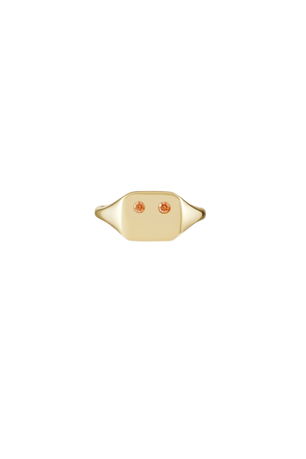 Emi Signet Ring, Citrine