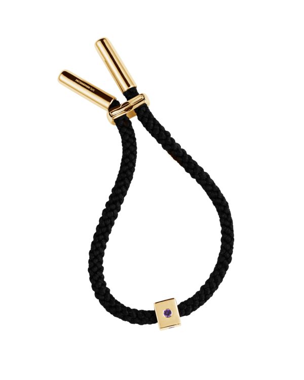 Maii Stoned Cube Bracelet, Amethyst