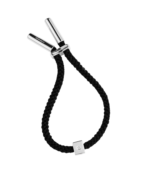Maii Stoned Cube Bracelet, White Sapphire