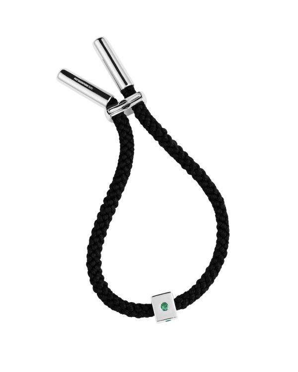 Maii Stoned Cube Bracelet, Emerald