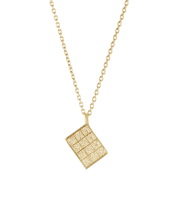 Ray ID Pendant Necklace, White Topaz