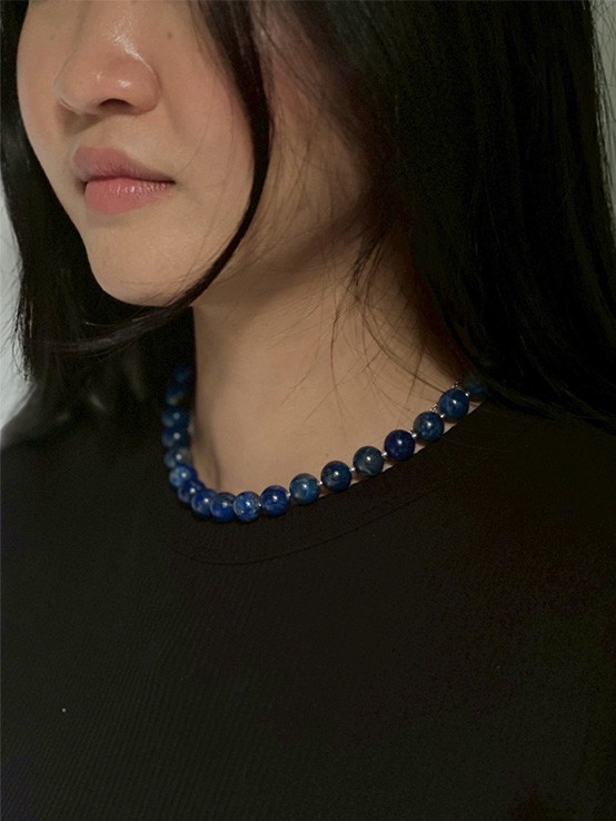 Meen Necklace, Lapis Lazuli