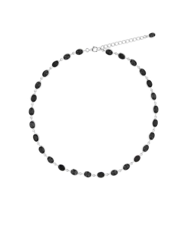 Ying Necklace, Black Sapphire