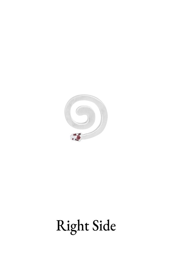 Pavé Mini Repeller ii Earrings, Red Garnet