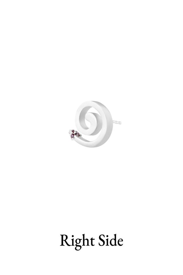 Pavé Mini Repeller ii Earrings, Red Garnet