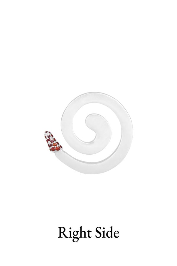 Pavé Repeller ii Earrings, Red Garnet