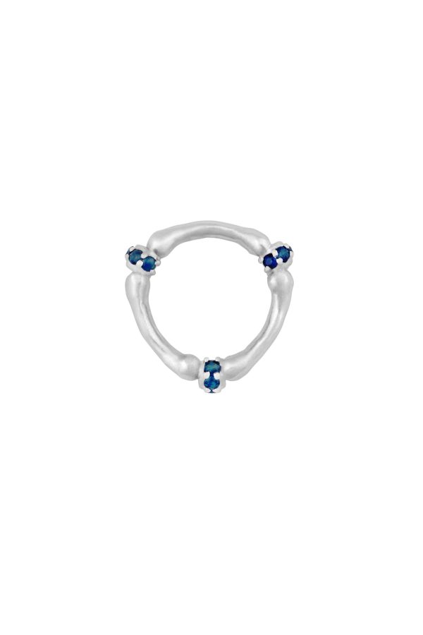 Tri Remnants ii Ring, Blue Sapphire