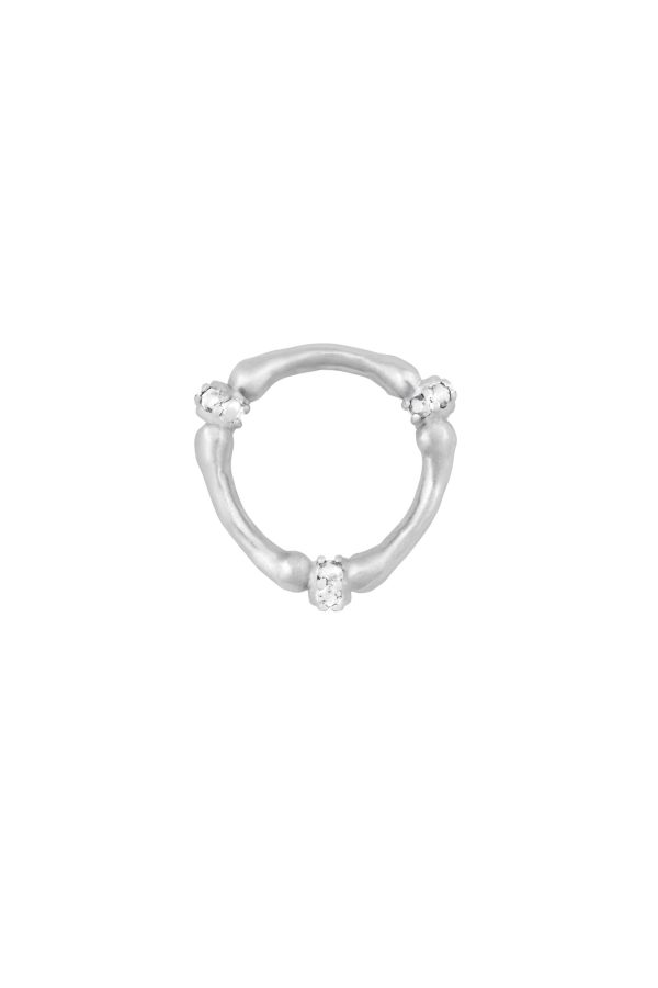 Tri Remnants ii Ring, White Topaz
