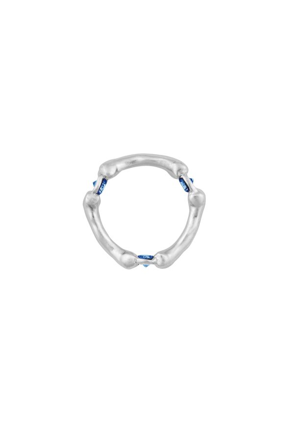 Tri Remnants iii Ring, Blue Sapphire